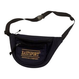 Vintage Eastport Outdoor Company Blue 12" Fanny Pack Waist Bag Belt Bag